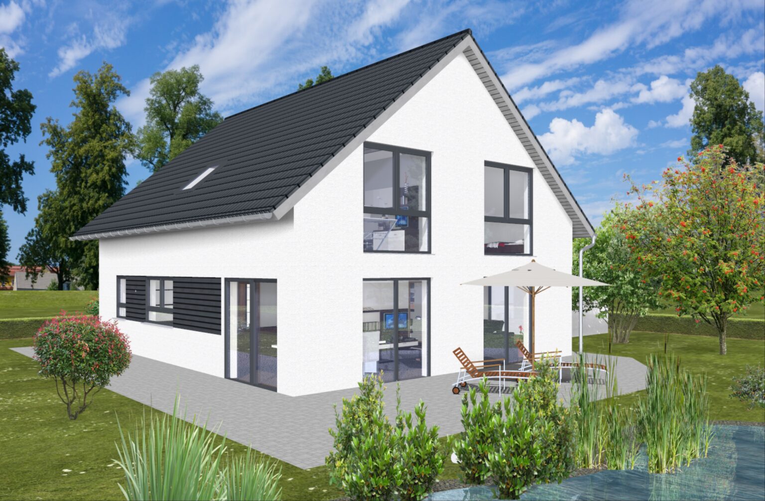 Fertighaus massiv mit 142 m² Wfl. - MASSIVBAU DORTMUND GmbH